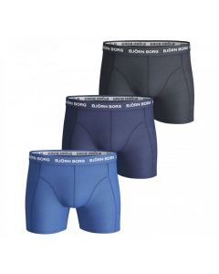 Bjorn Borg 3-Pack Boxers Solids Skydiver | Size: S - L | MOQ: 10