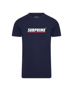 Subprime Stripe Tee Navy | Sizes: S - XXL | MOQ: 12